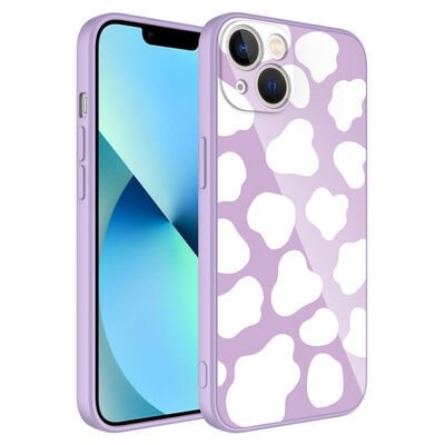 Apple iPhone 13 Kılıf Kamera Korumalı Desenli Sert Silikon Zore Epoksi Kapak NO6