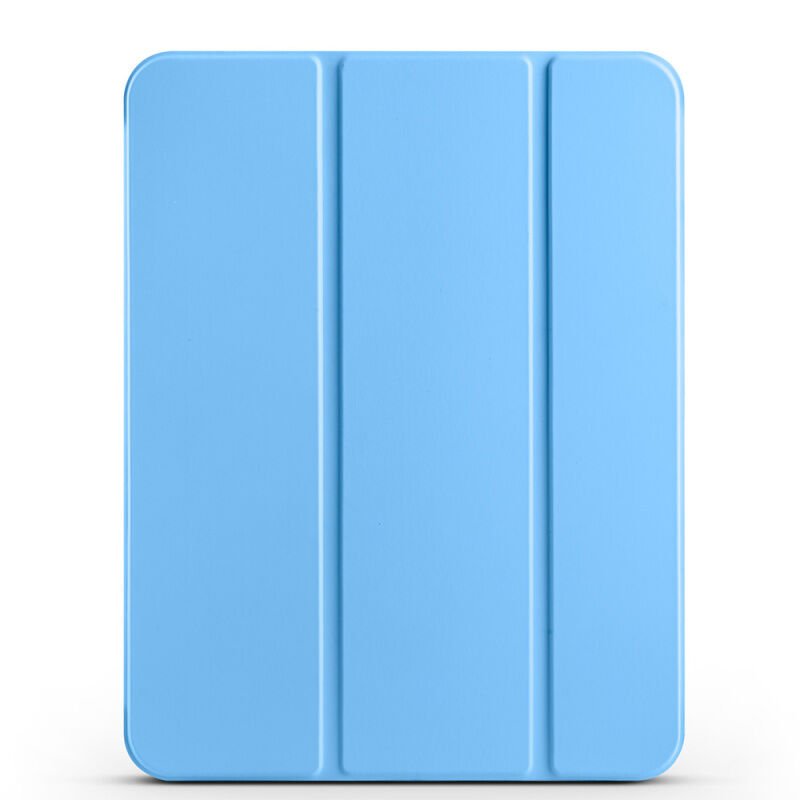 Apple iPad 11.Nesil 2025 Zore Smart Cover Kalem Bölmeli Standlı 1-1 Kılıf Mavi