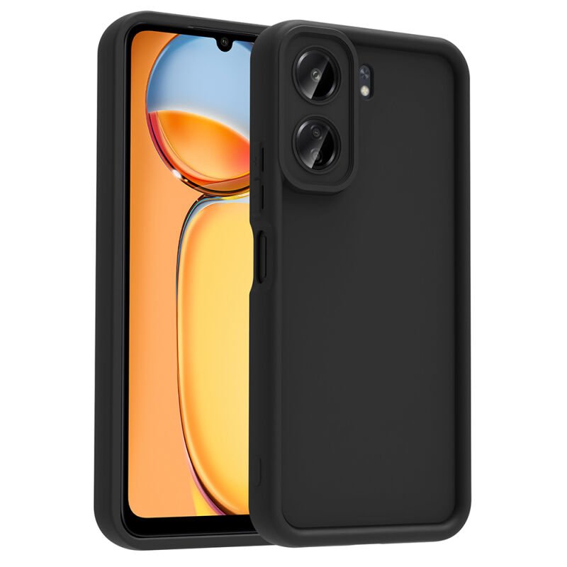 Xiaomi Poco C65 Kılıf Kamera Korumalı Zore Ananas Kapak