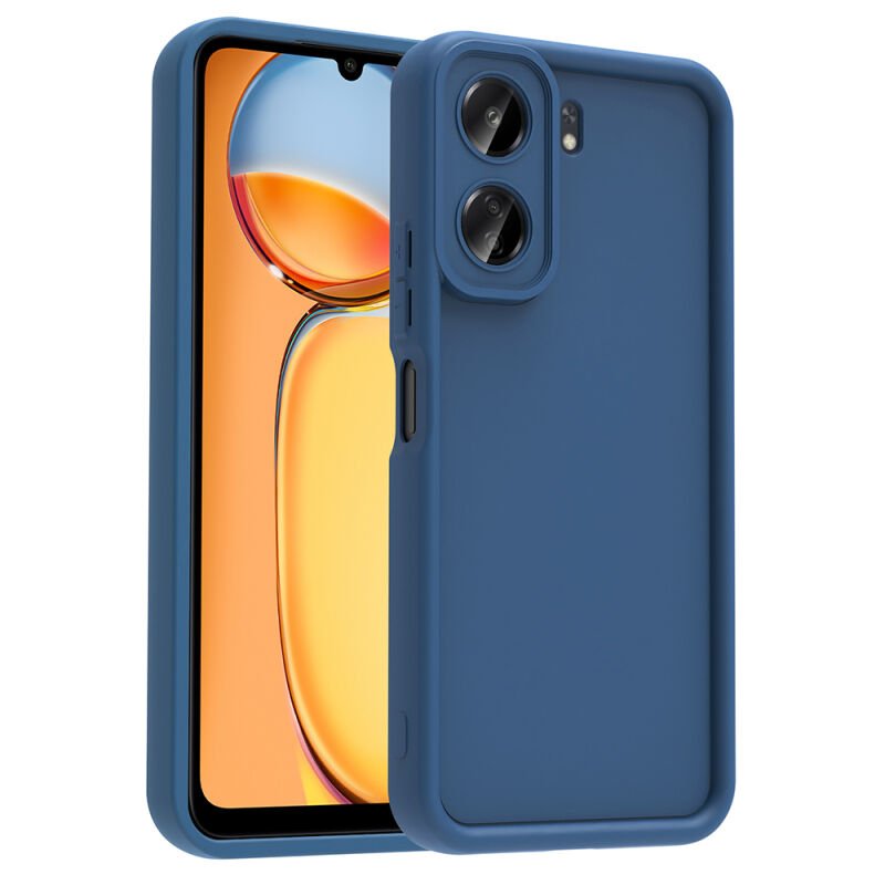 Xiaomi Poco C65 Kılıf Kamera Korumalı Zore Ananas Kapak