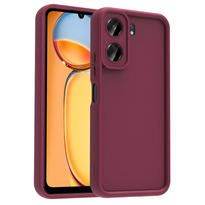 Xiaomi Poco C65 Kılıf Kamera Korumalı Zore Ananas Kapak