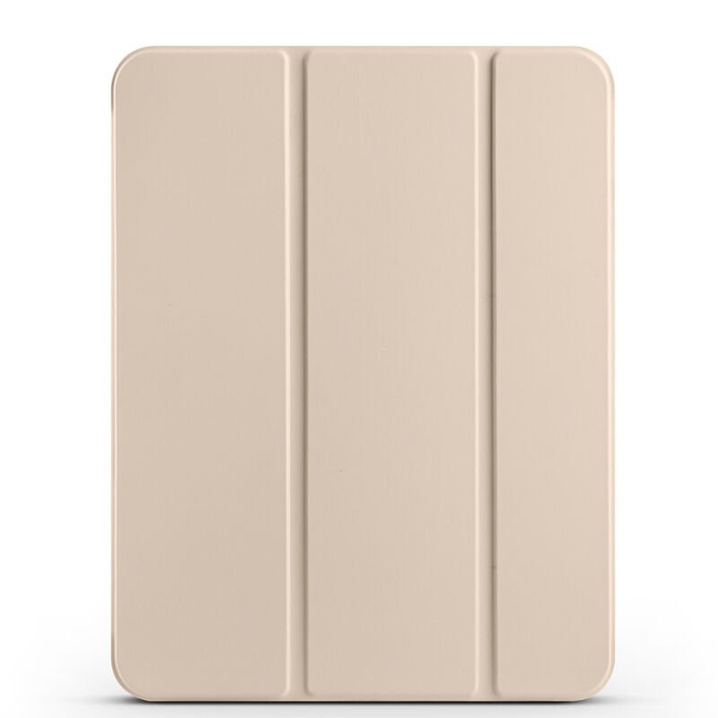 Apple iPad Air 10.9 2022 (10.Nesil) Zore Smart Cover Kalem Bölmeli Standlı 1-1 Kılıf Gold