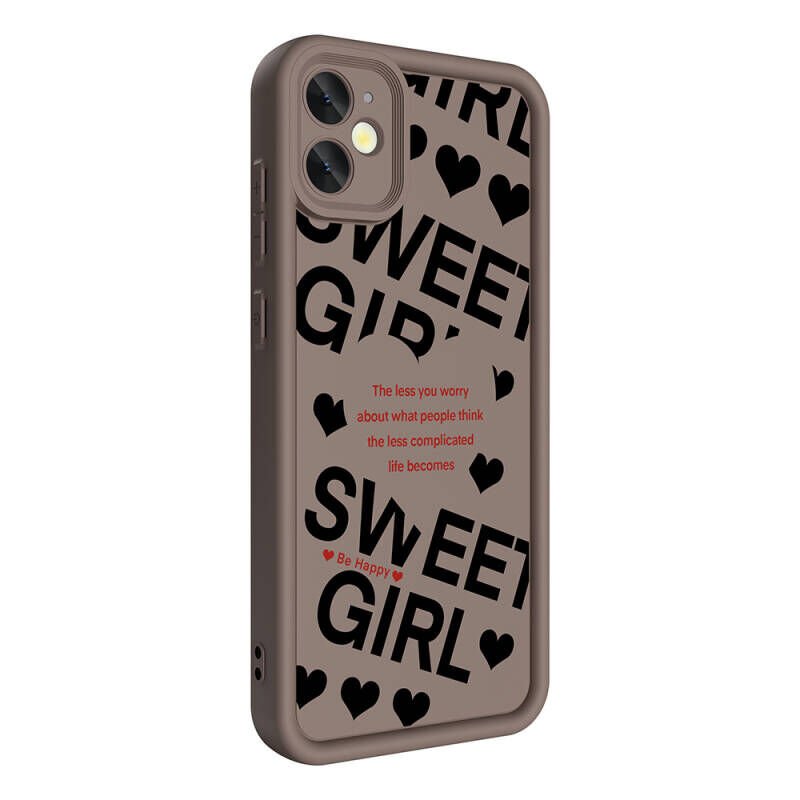 Apple iPhone 12 Kılıf Kamera Korumalı Baskılı Arka Yüzey Zore Klas Kapak