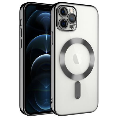 Apple iPhone 12 Pro Kılıf Kamera Korumalı Magsafe Wireless Şarj Özellikli Zore Demre Kapak