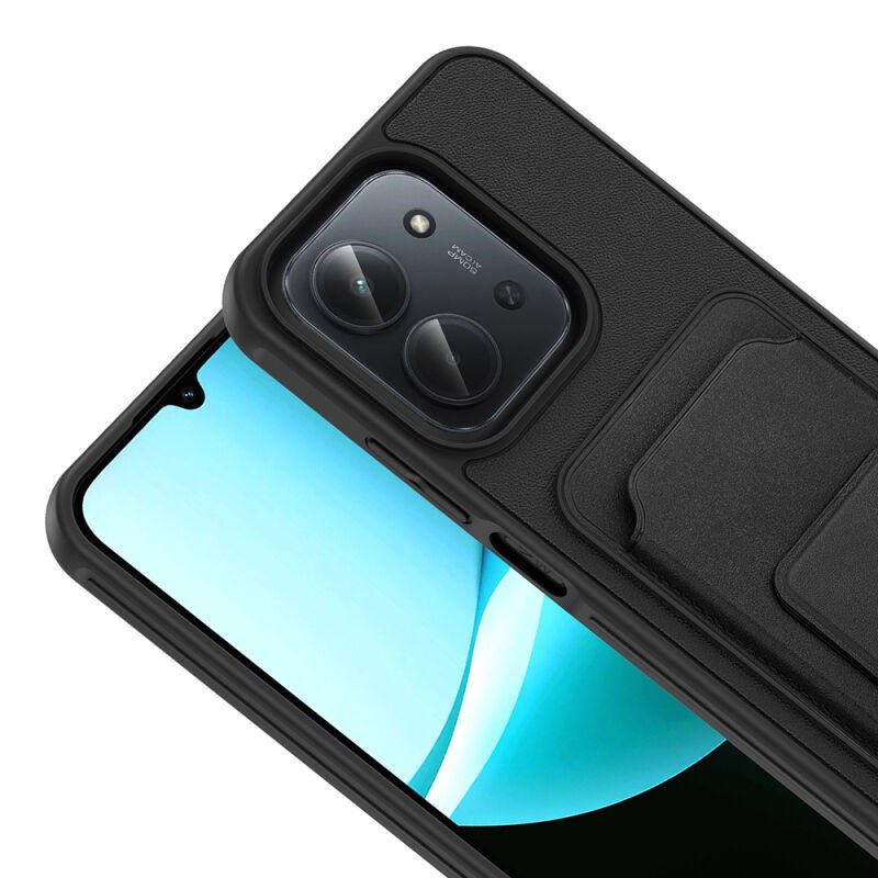 Xiaomi Redmi 15C Kılıf Kartlıklı TPU Zore Bikart Kapak Siyah