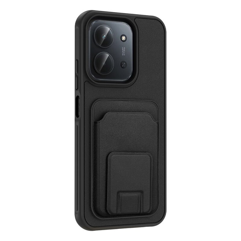 Xiaomi Redmi 15C Kılıf Kartlıklı TPU Zore Bikart Kapak Siyah
