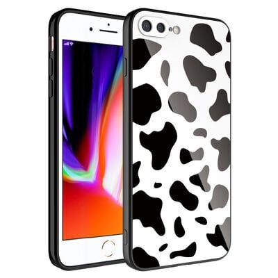 Apple iPhone 7 Plus Kılıf Kamera Korumalı Desenli Sert Silikon Zore Epoksi Kapak