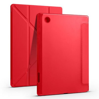 Galaxy Tab A8 10.5 SM-X200 (2021) Kılıf Zore Tri Folding Kalem Bölmeli Standlı Kılıf
