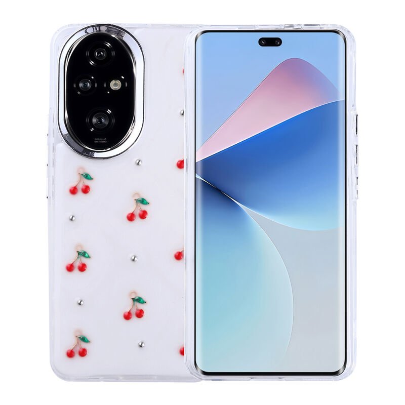 Honor 200 Kılıf Airbag Tasarımlı Simli Şeffaf Zore Kutup Kapak