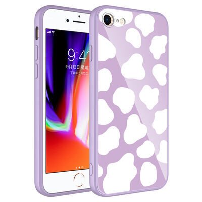 Apple iPhone SE 2022 Kılıf Kamera Korumalı Desenli Sert Silikon Zore Epoksi Kapak