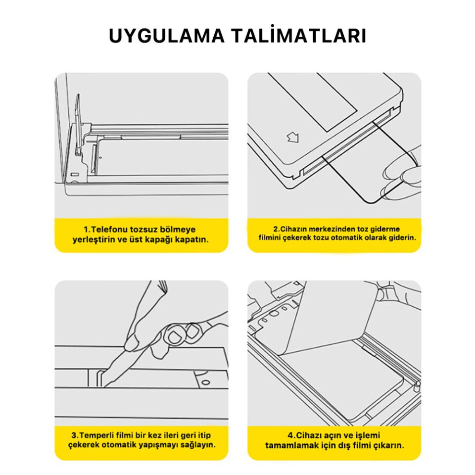 Apple iPhone 13 Zore 3D Oliv HD Temperli Cam Ekran Koruyucu + Kolay Uygulama Aparatı