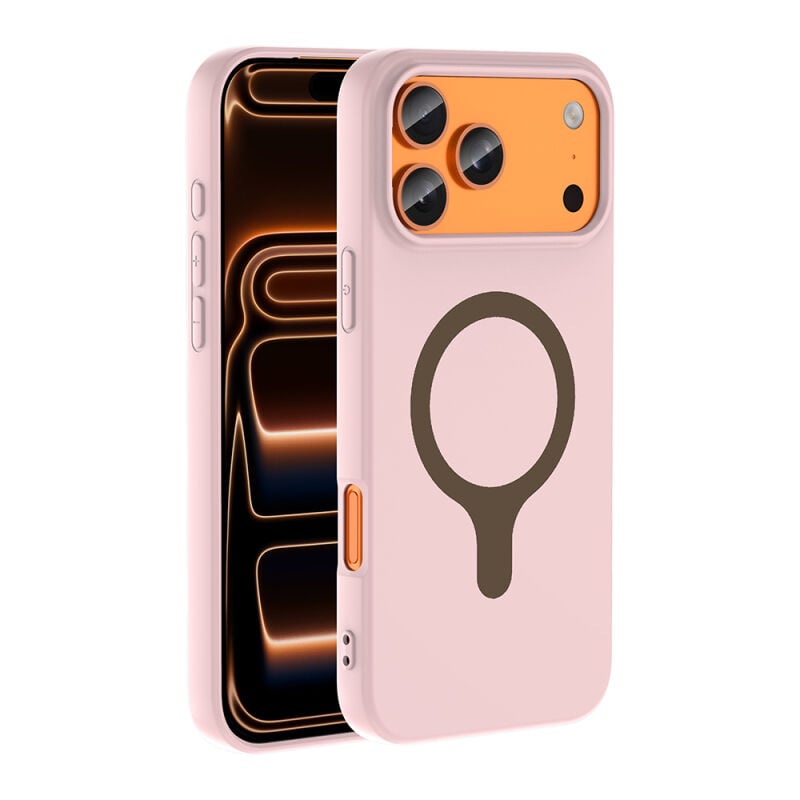Apple iPhone 18 Pro Max Kılıf M-Safe Şarj Özellikli Zore Aris Silikon Kapak