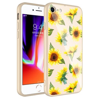 Apple iPhone SE 2020 Kılıf Kamera Korumalı Desenli Sert Silikon Zore Epoksi Kapak