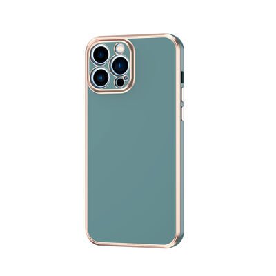 Apple iPhone 13 Pro Max Kılıf Zore Bark Kapak Petrol Yeşil