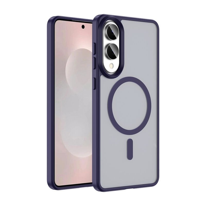 Galaxy S25 Edge Kılıf M-safe Şarj Özellikli Mat Arka Yüzey Zore Sio Kapak