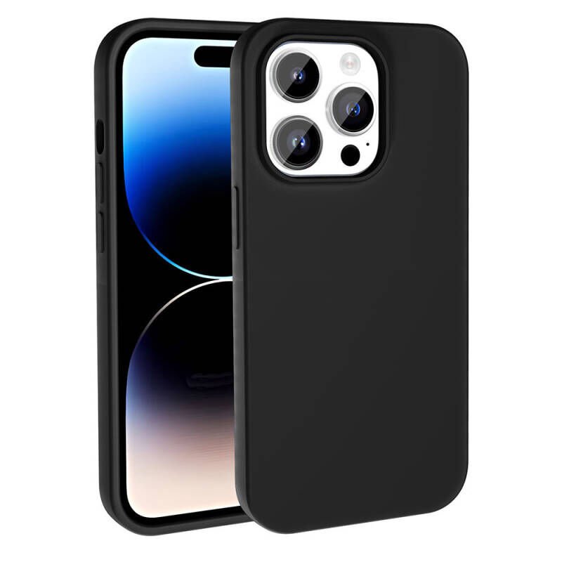 Apple iPhone 15 Pro Max Kılıf M-safe Şarj Özellikli Sıvı Teknolojili Silinebilir Sert Zore Kivi Kapak