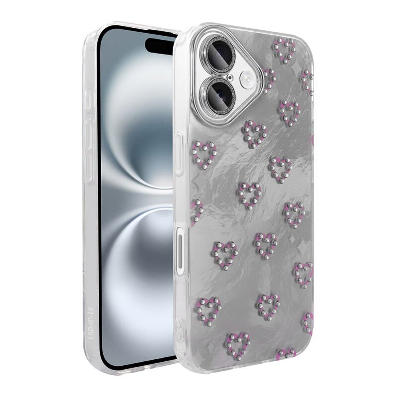 Apple iPhone 16 Kılıf Kamera Korumalı Figürlü Zore Ponti Silikon Kapak