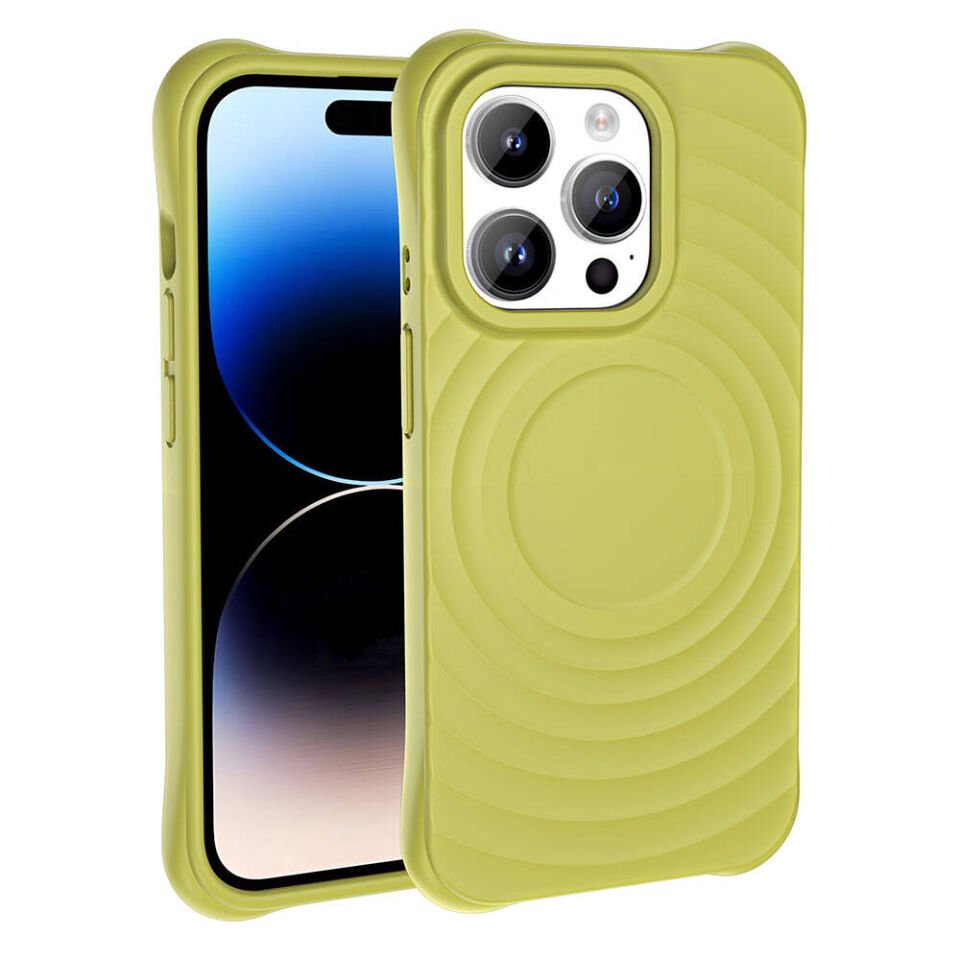 Apple iPhone 14 Pro M-safe Şarj Özellikli Airbagli Mat Görünümlü Zore Hepi Kapak