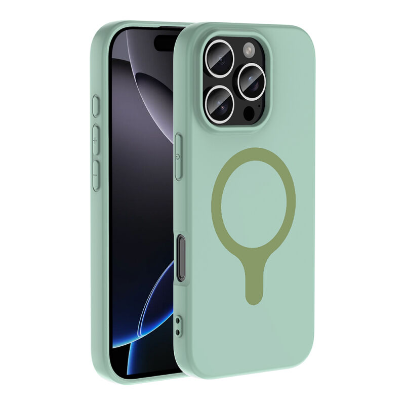 Apple iPhone 16 Pro Kılıf M-Safe Şarj Özellikli Zore Aris Silikon Kapak