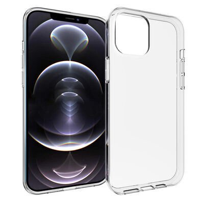 Apple iPhone 15 Pro Max Kılıf Zore Süper Silikon Kapak Şeffaf