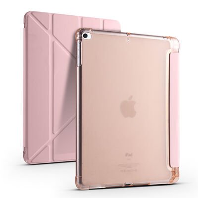 Apple iPad 9.7 2018 (6.Nesil) Kılıf Zore Tri Folding Kalem Bölmeli Standlı Kılıf