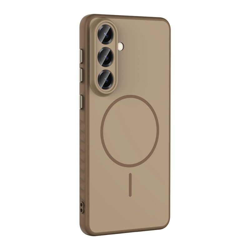 Galaxy A57 Kılıf M-safe Şarj Özellikli Zore Tea Kapak Gold
