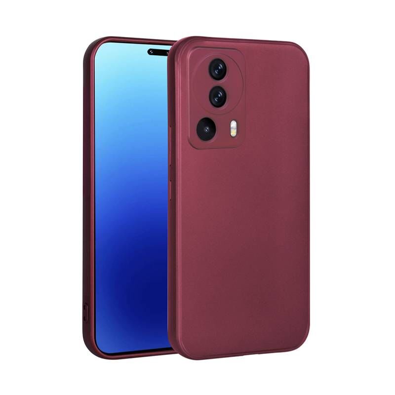 Xiaomi Mi 13 Lite Kılıf Zore Premier Silikon Kapak Mürdüm