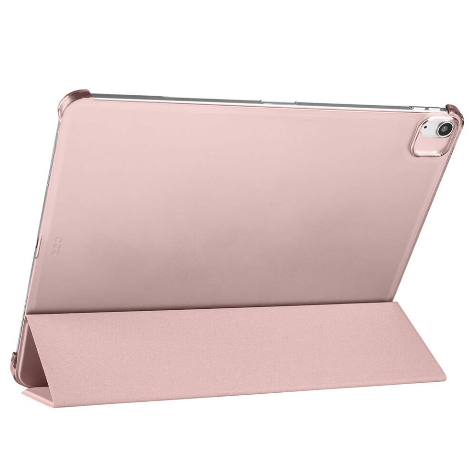 Apple iPad Pro 11 2022 M2 Zore Smart Cover Kalem Bölmeli Standlı 1-1 Kılıf Rose Gold