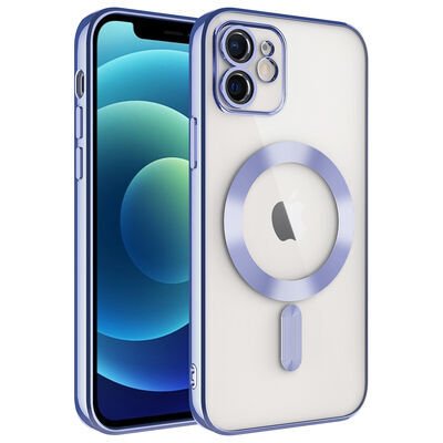 Apple iPhone 12 Kılıf Kamera Korumalı Magsafe Wireless Şarj Özellikli Zore Demre Kapak