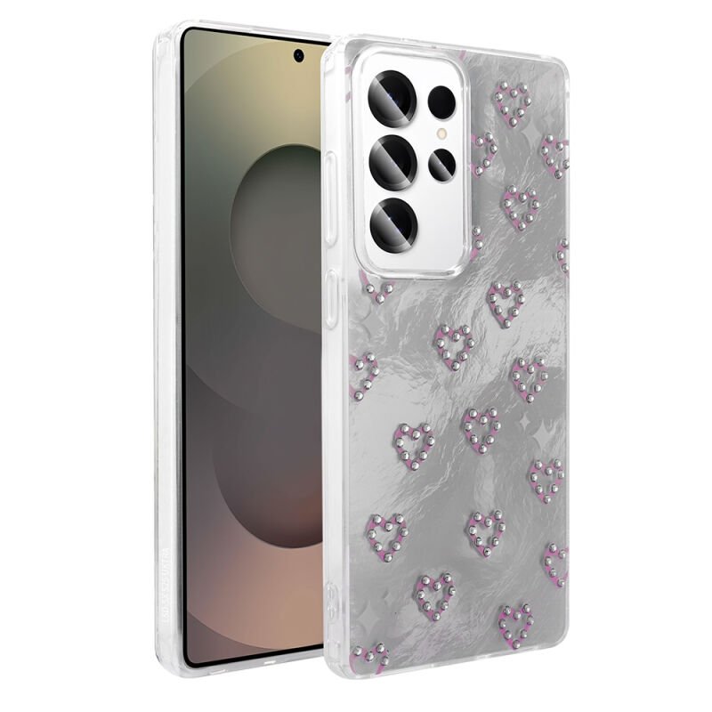 Galaxy S23 Ultra Kılıf Kamera Korumalı Figürlü Zore Ponti Silikon Kapak
