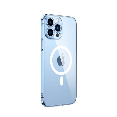 Apple iPhone 14 Pro Kılıf Kamera Korumalı M-safe Sert PC Zore Porto Kapak Şeffaf
