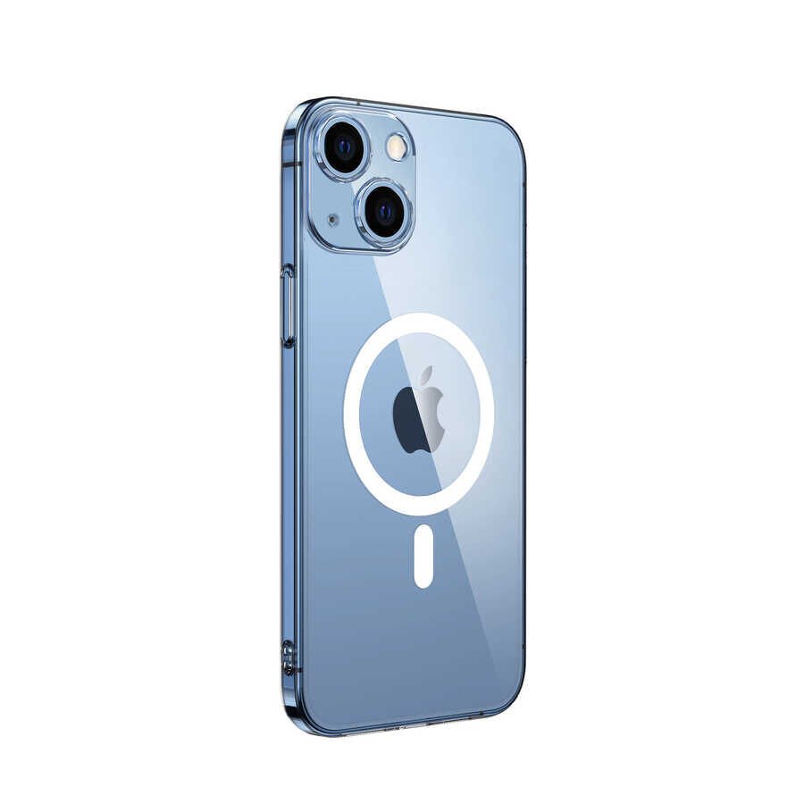 Apple iPhone 14 Plus Kılıf Kamera Korumalı M-safe Sert PC Zore Porto Kapak Şeffaf