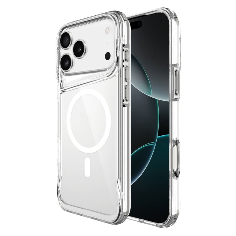 Apple iPhone 17 Pro Max Kılıf Zore M-safe Şarj Özellikli T-Max M-safe Kapak Şeffaf