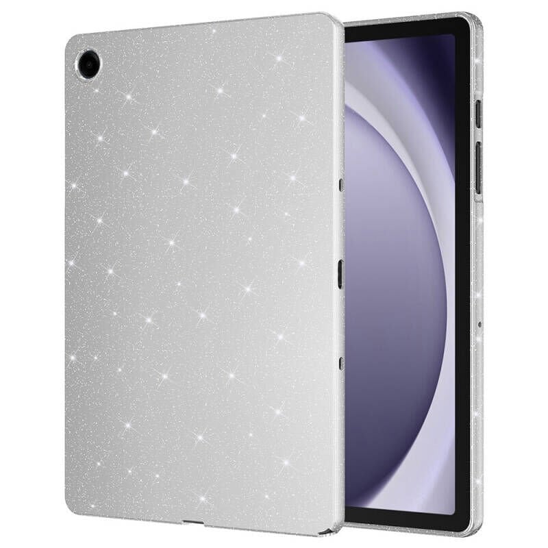 Galaxy Tab S10 Lite Simli Parlak Görünümlü Zore Tablet Koton Kılıf Gümüş