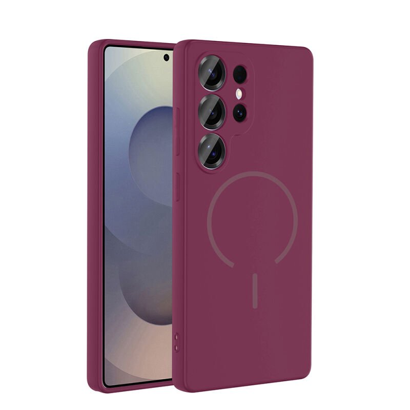 Galaxy S24 Ulta Kılıf M-safe Şarj Özellikli Zore Meta Kapak