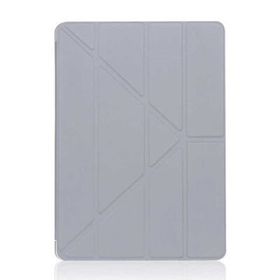 Apple iPad 10.2 (8.Nesil) Kılıf Zore Tri Folding Standlı Kılıf Gri