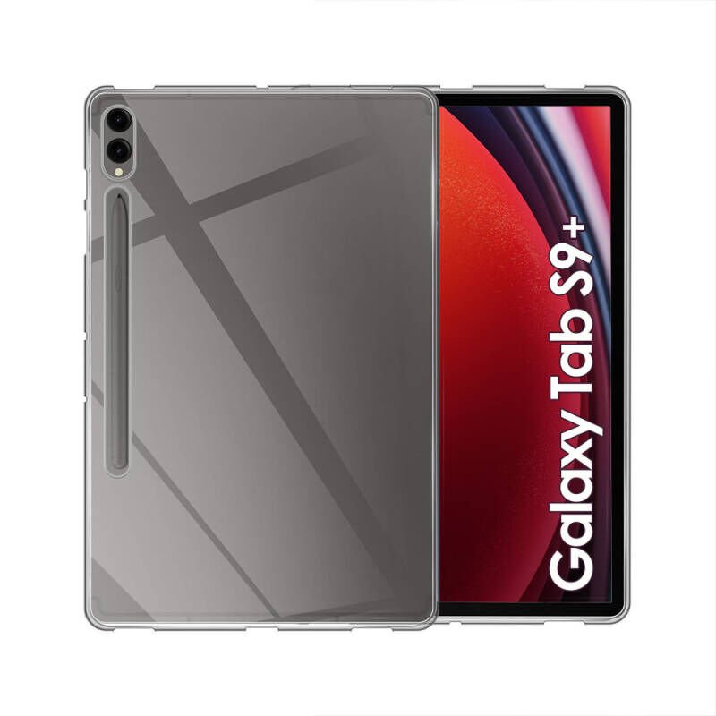 Galaxy Tab S10 Plus Kılıf Zore Tablet Süper Silikon Kapak Şeffaf