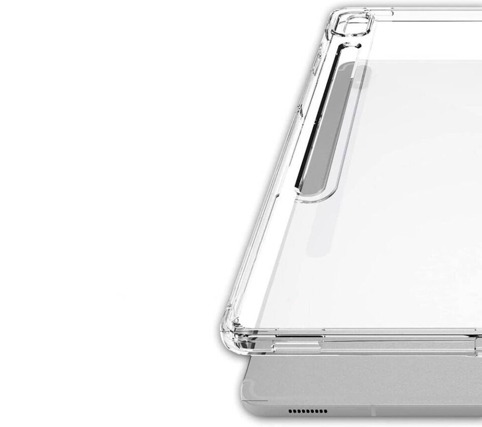Galaxy Tab S8 Kılıf Zore Tablet Süper Silikon Kapak Şeffaf