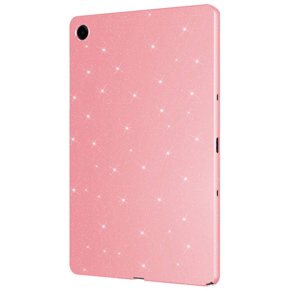 Galaxy Tab S9 FE Simli Parlak Görünümlü Zore Tablet Koton Kılıf Pembe