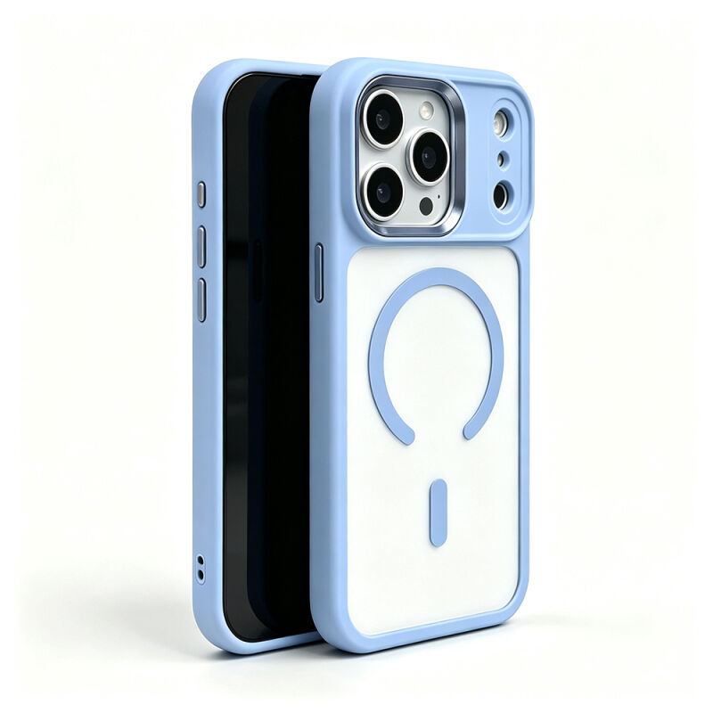 Apple iPhone 18 Pro Max Kılıf Wireless Şarj Özellikli Zore Krom M-safe Silikon Kapak