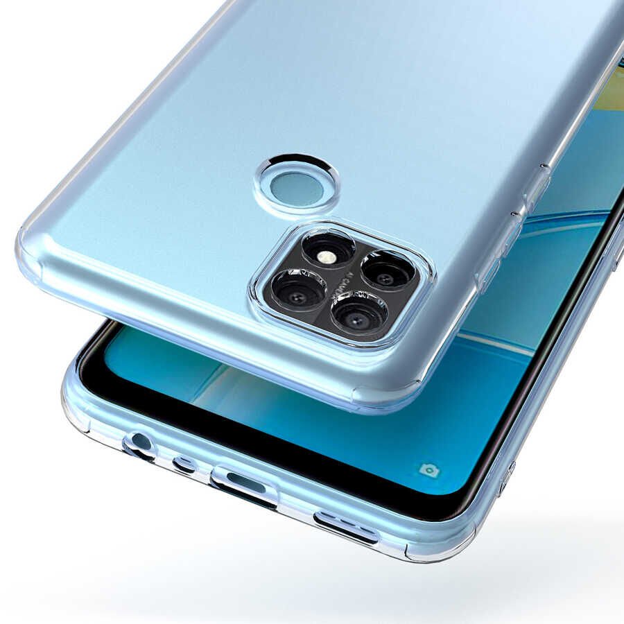 Oppo A15S Kılıf Zore Kamera Korumalı Süper Silikon Kapak