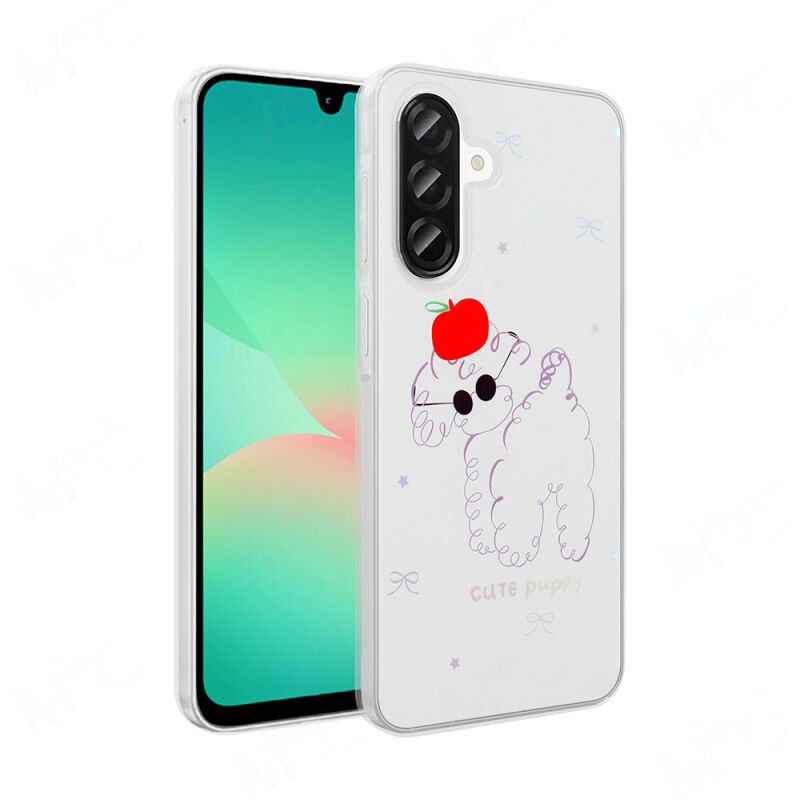 Galaxy A56 Kılıf Şeffaf Figürlü Zore Folk Sert Kapak