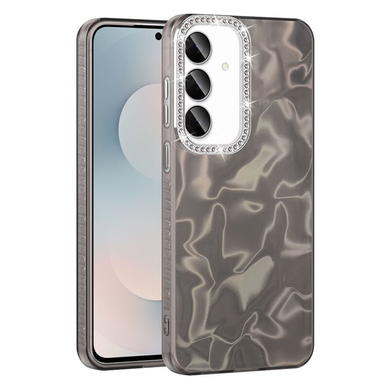 Galaxy S25 FE Kılıf Airbagli Parlak Taş Detay Tasarımlı Zore Esila Kapak