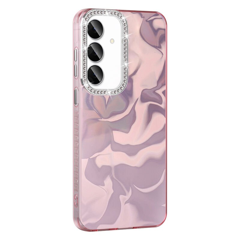 Galaxy S24 FE Kılıf Airbagli Parlak Taş Detay Tasarımlı Zore Esila Kapak