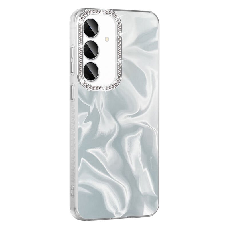 Galaxy S24 FE Kılıf Airbagli Parlak Taş Detay Tasarımlı Zore Esila Kapak