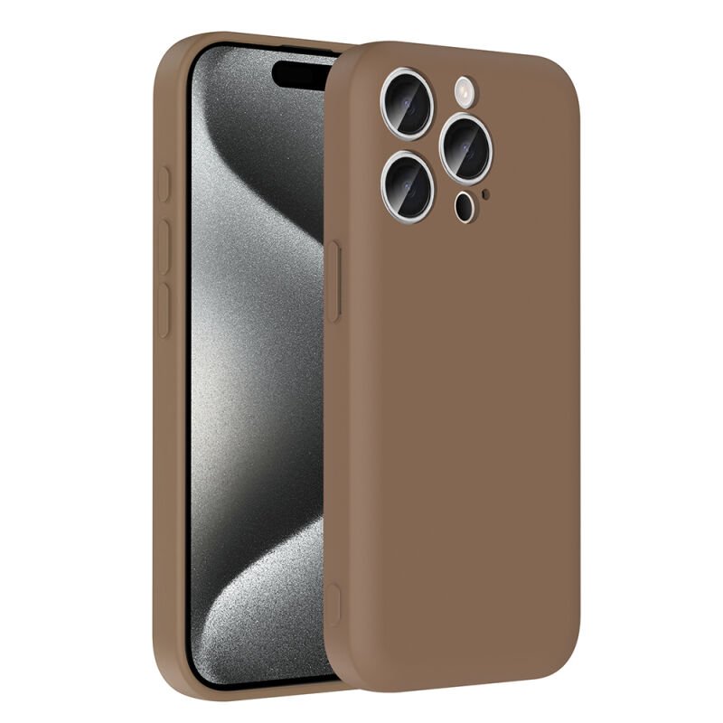 Apple iPhone 15 Pro Kılıf Kamera Korumalı Kartlık Hazneli Zore Vitra Kapak