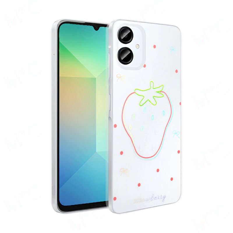 Galaxy A06 Kılıf Şeffaf Figürlü Zore Folk Sert Kapak