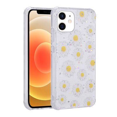 Apple iPhone 11 Kılıf Simli Desenli Kamera Korumalı Parlak Zore Popy Kapak