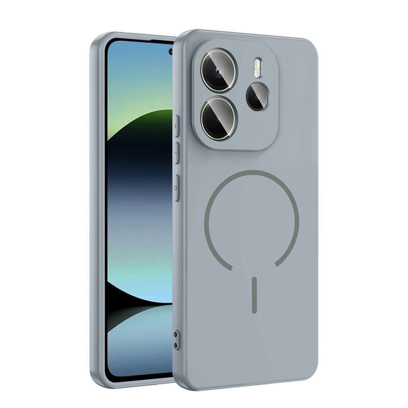 Xiaomi Redmi Note 14 4G Kılıf M-safe Şarj Özellikli Zore Meta Kapak