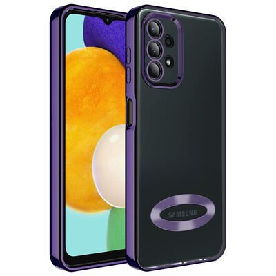 Galaxy A13 4G Kılıf Kamera Korumalı Logo Gösteren Zore Omega Kapak